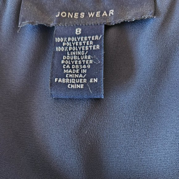 Jones Wear Sz 8 Navy swing skirt - Picture 5 of 11